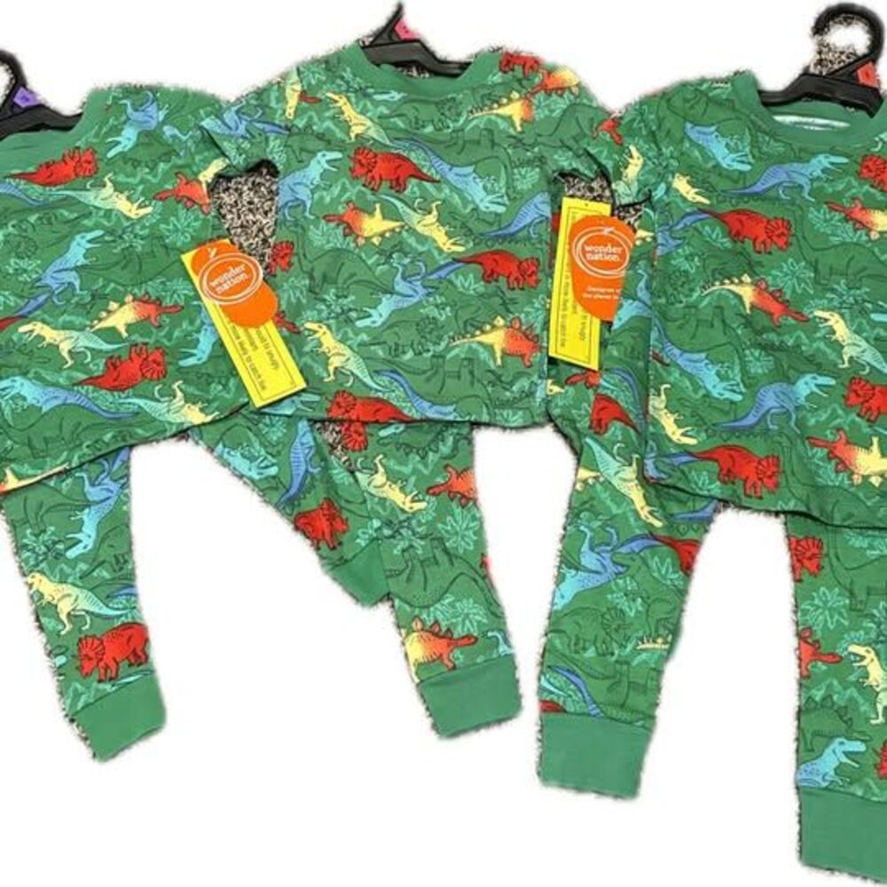 Wonder Nation Dinosaur Pajamas - Size 4T